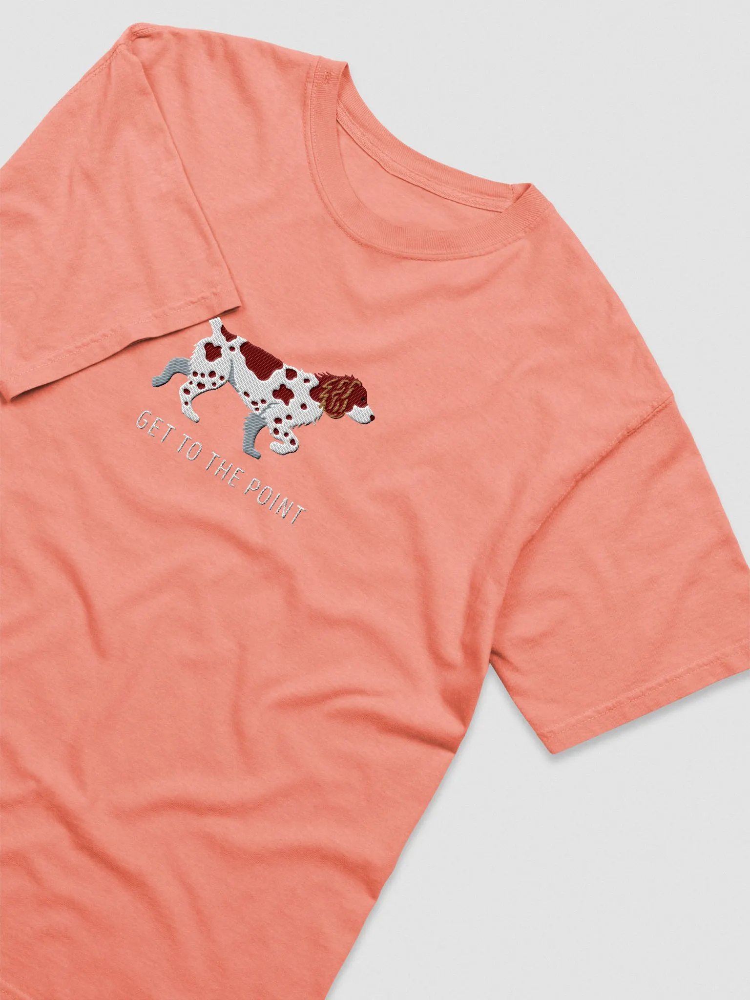 Get to the Point T-Shirt(Embroidered) of a Brittany Spaniel(Liver) product image (5)