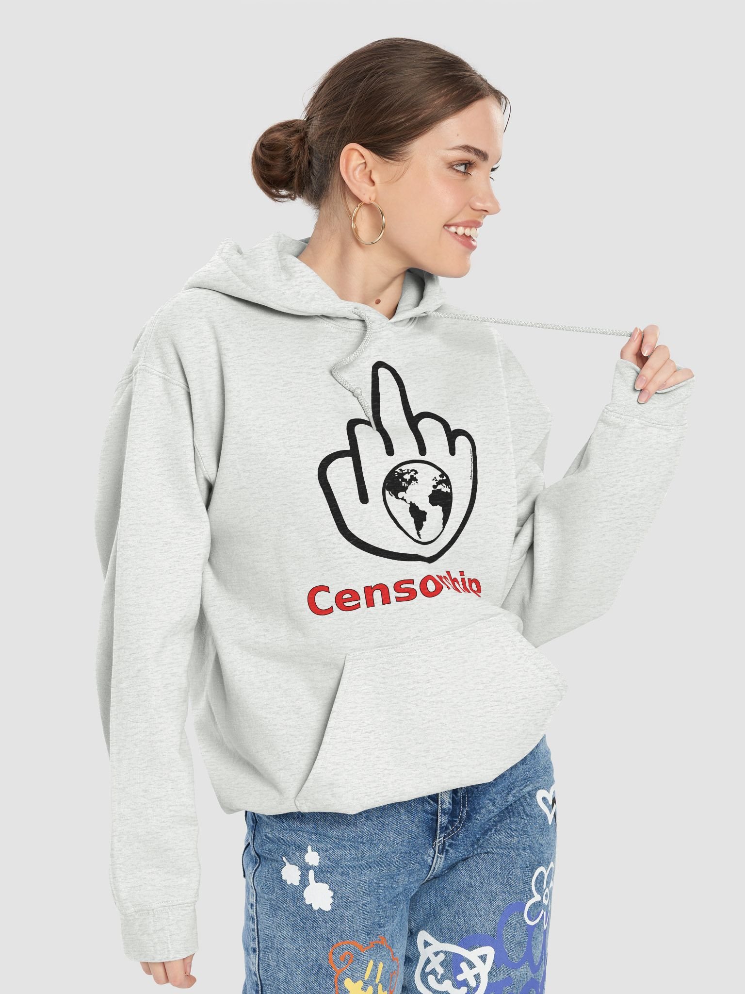 Gildan Classic Hoodie-MisterFinger-Censorship-B product image (3)