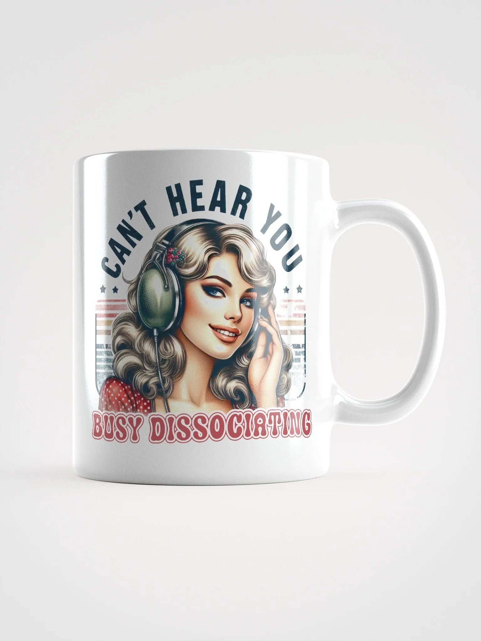 Cant Hear You White Glossy Mug product image (1)