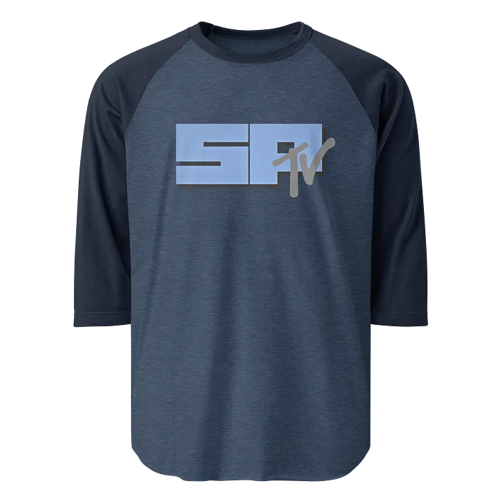 SPTV Logo Raglan Tee - gray and blue product image (1)
