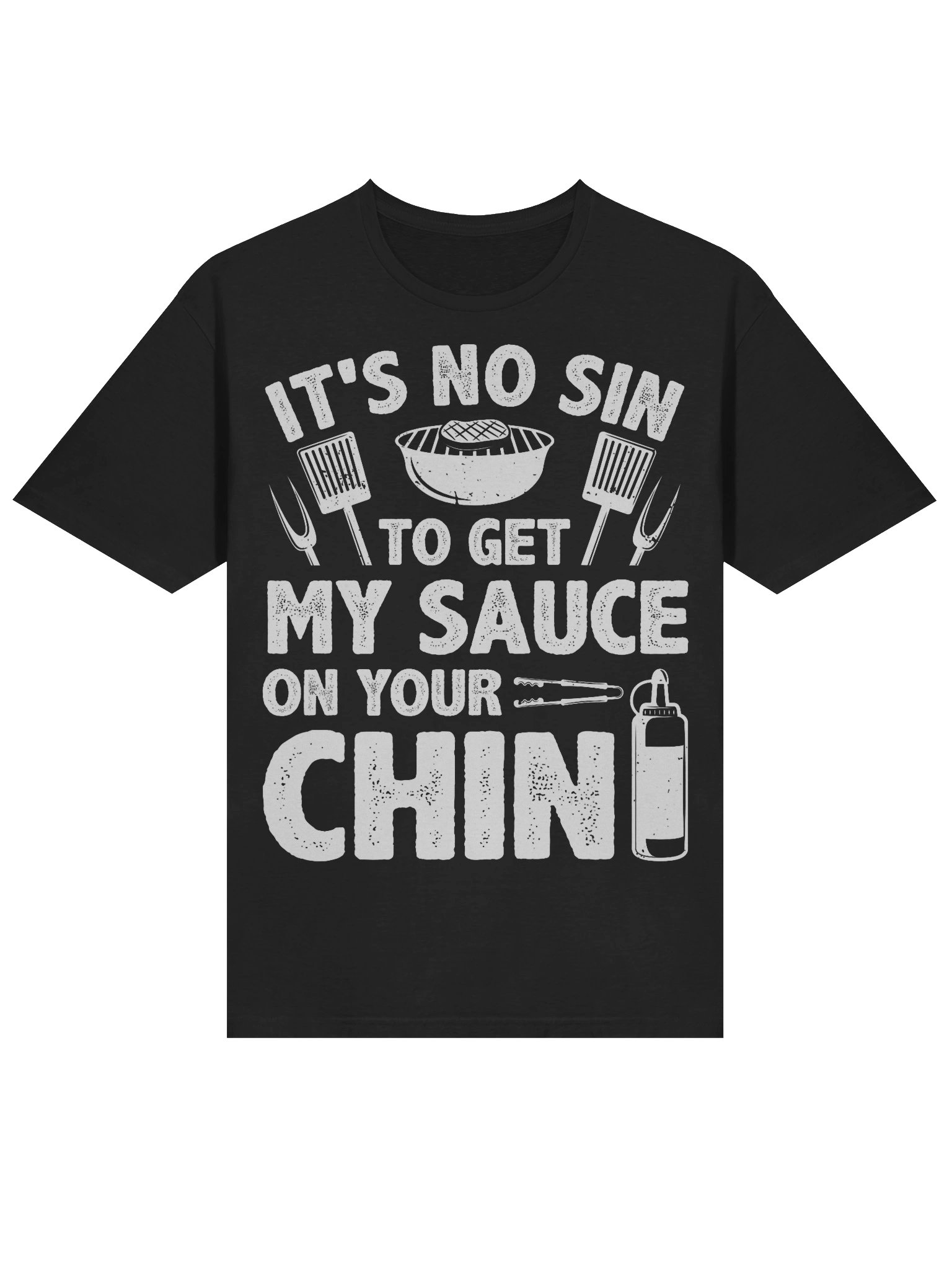It’s No Sin to Get My Sauce on Your Chin – Gildan Softstyle Unisex T-Shirt product image (2)