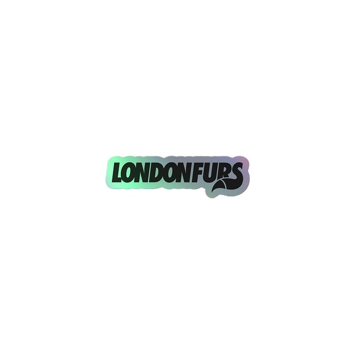 LondonFurs Logo Black - Hologram sticker product image (1)