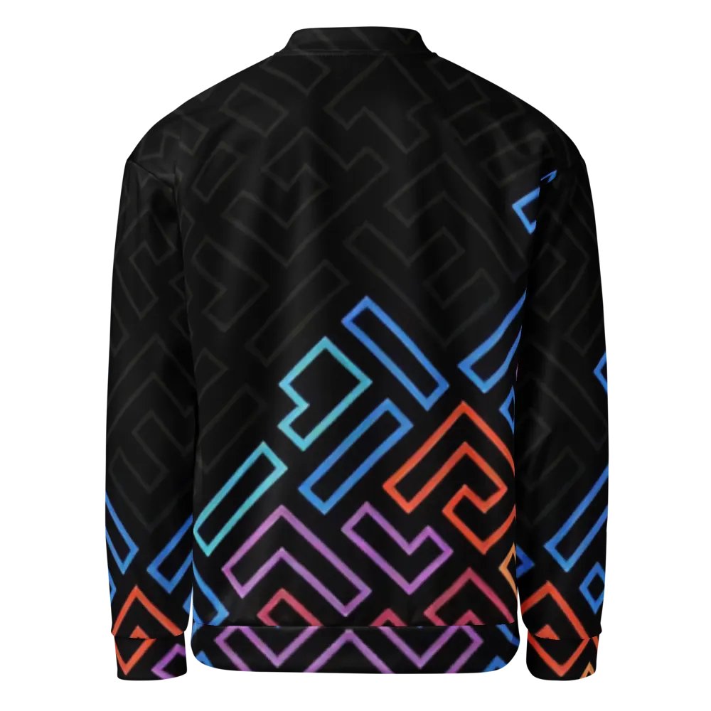 Neon Maze Bomber Jacket product image (2)