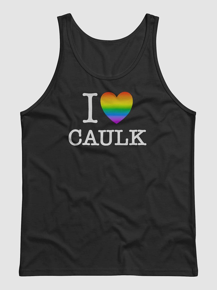 I LOVE CAULK Rainbow / Dark Tank Top product image (1)