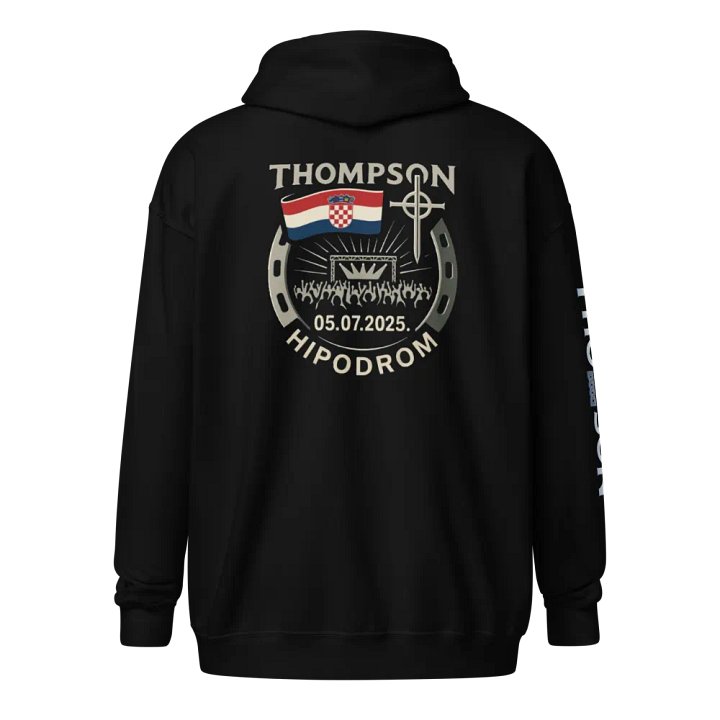 Thompson Pitaj Dunav Šta Je Bilo Zip Hoodie product image (3)