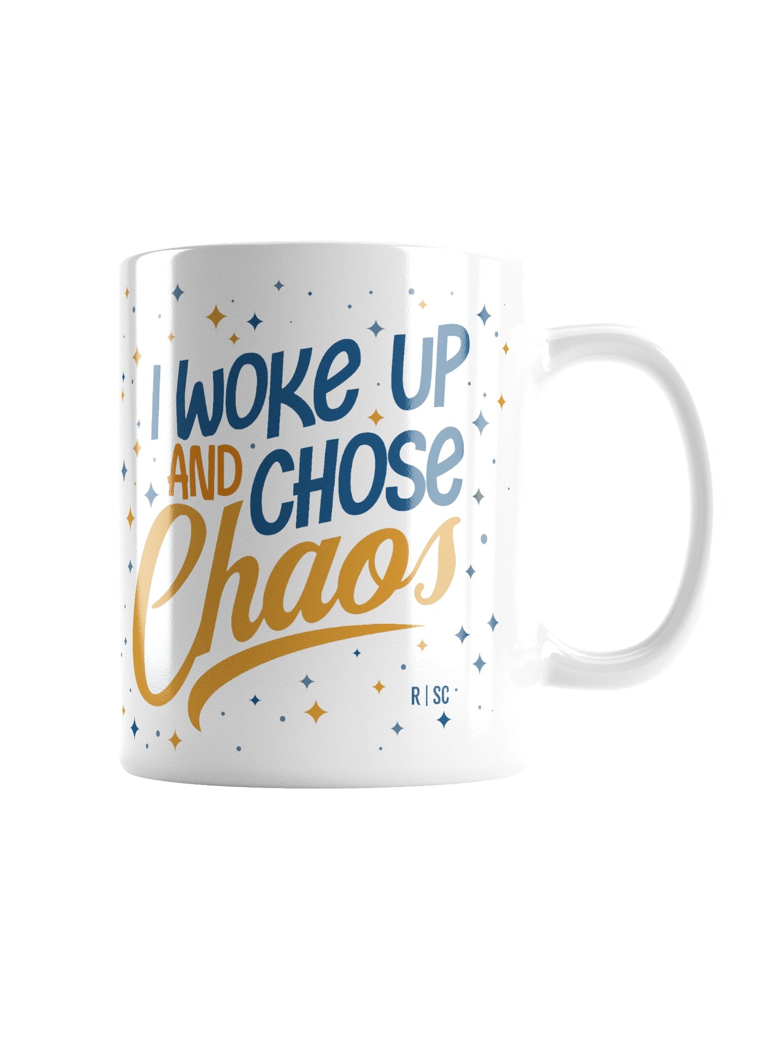 Woke Up and Chose Chaos White Mug product image (9)