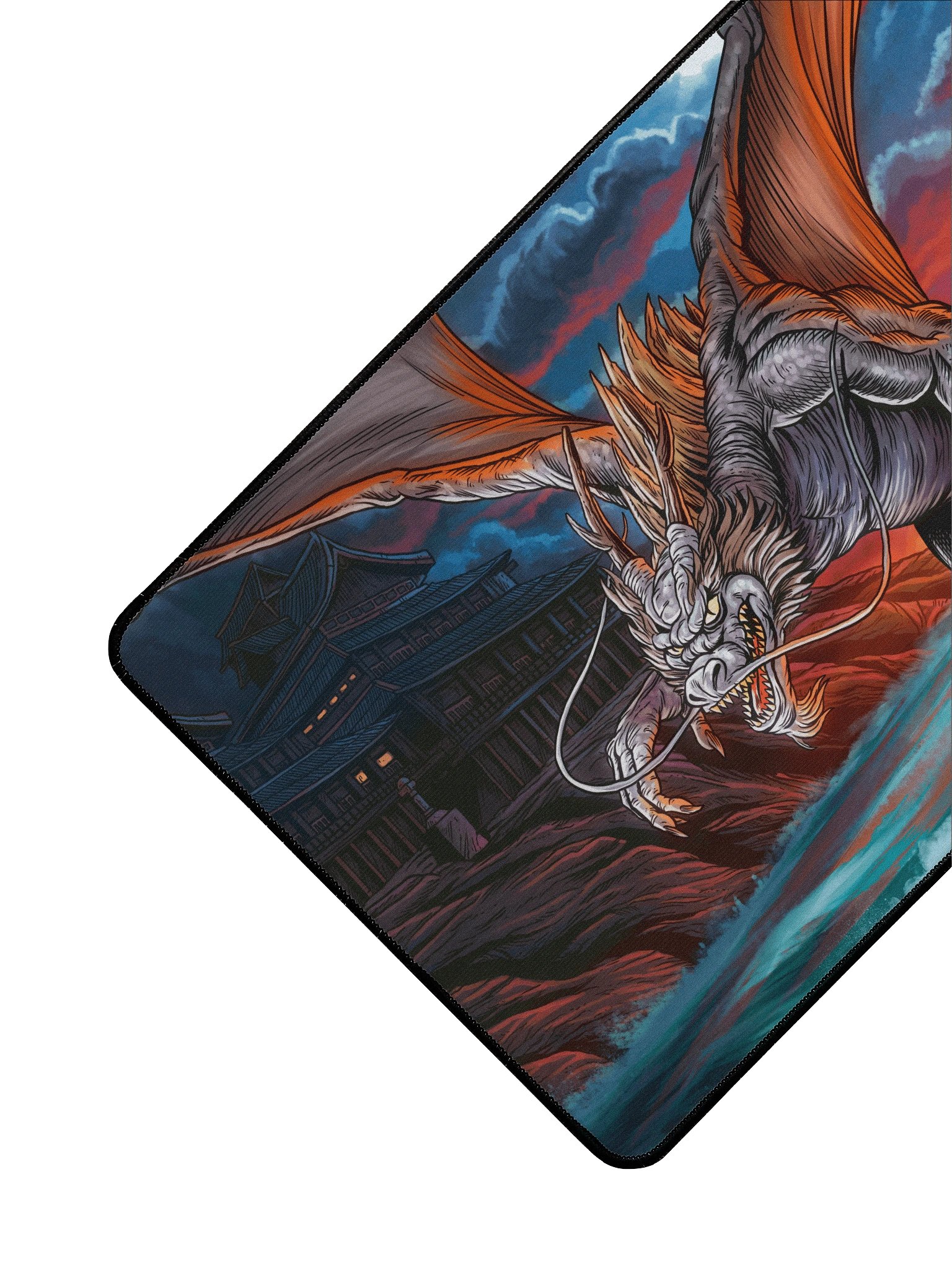 'Elder Dragon' Hand Drawn Playmat by DarkSideTokens! product image (3)