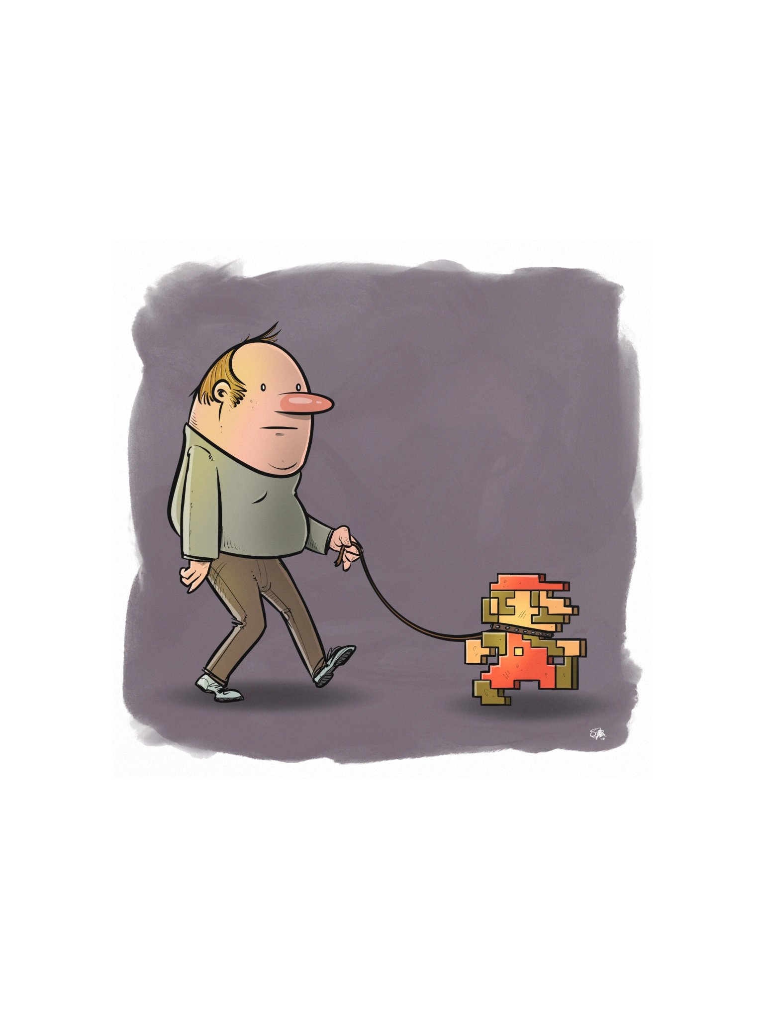 'Walking The Jump Man' print! product image (4)