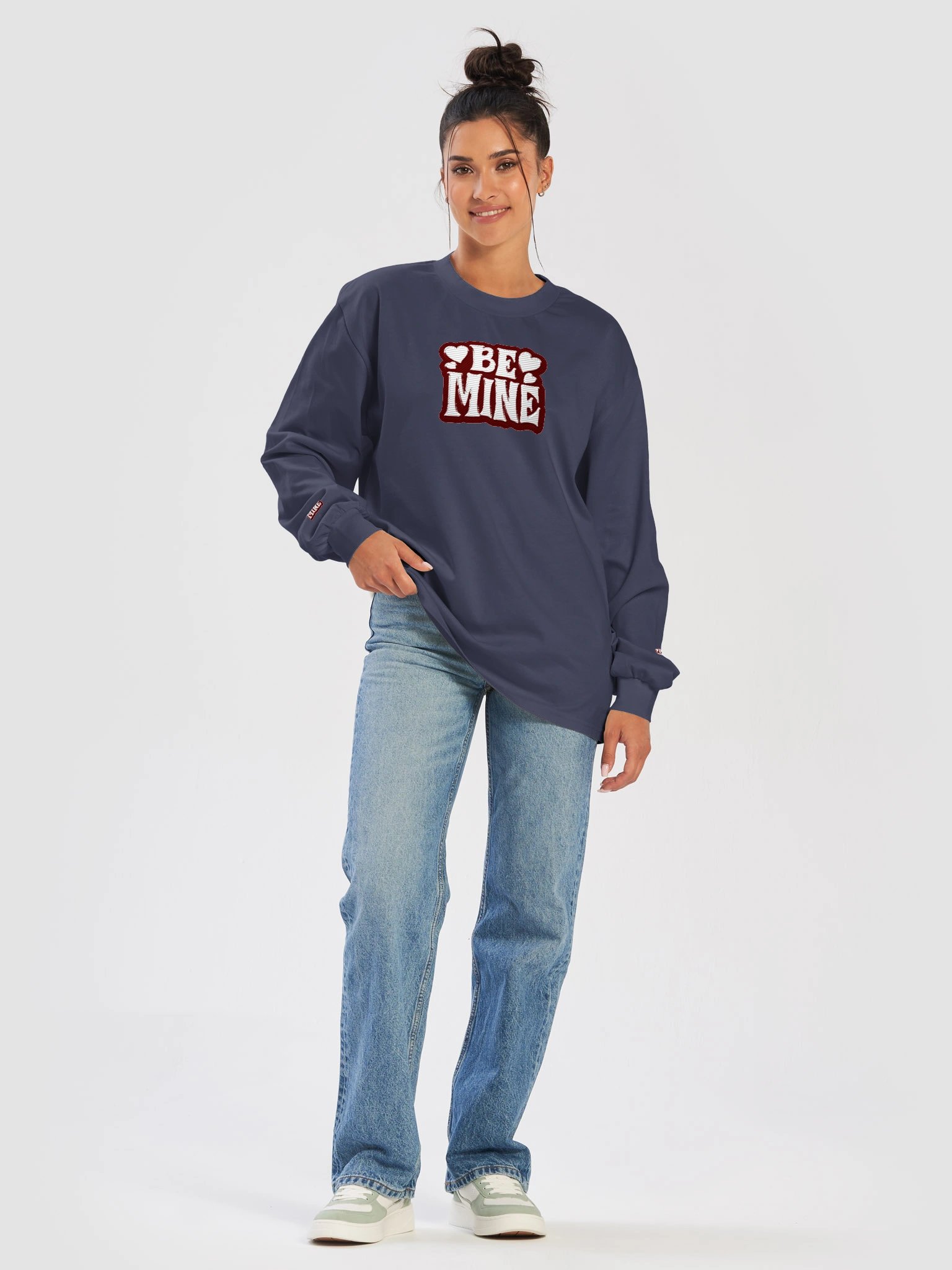 Be Mine Embroidered Long Sleeve Tee product image (11)