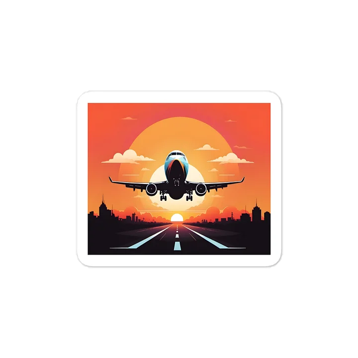 Sunset Takeoff Sticker product image (2)