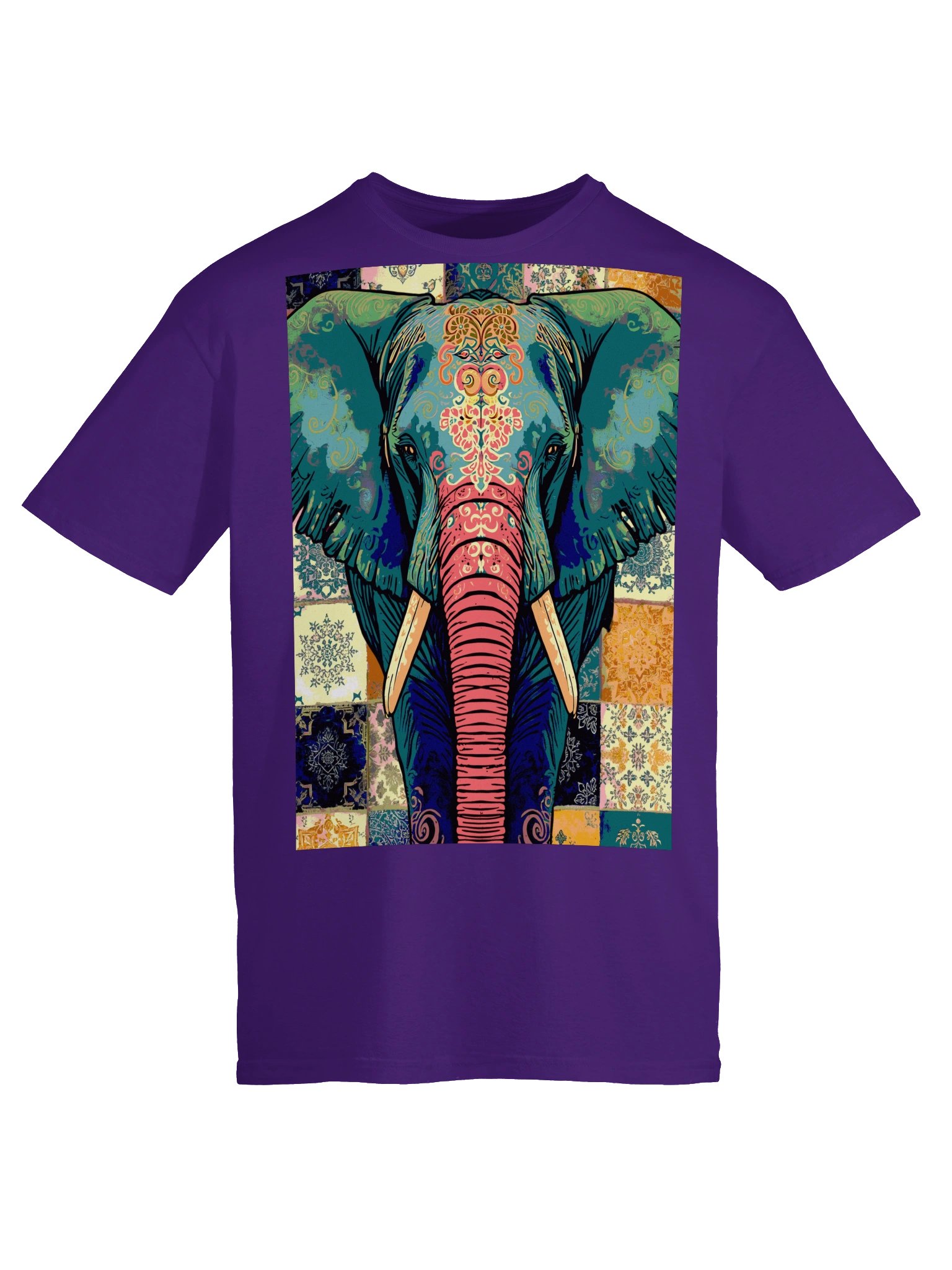 Ornate Elephant Mandala Art Tee product image (47)