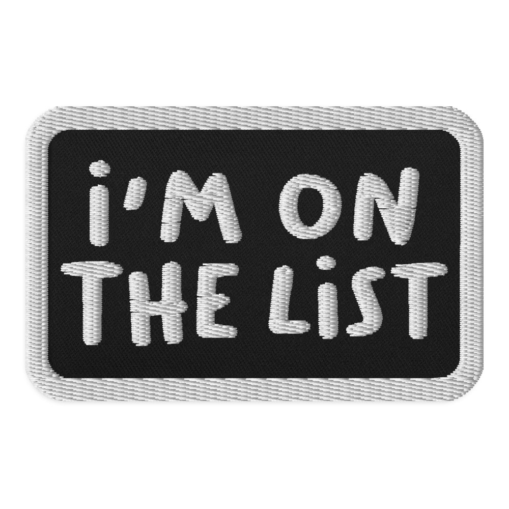 The List Embroidered Patch product image (1)
