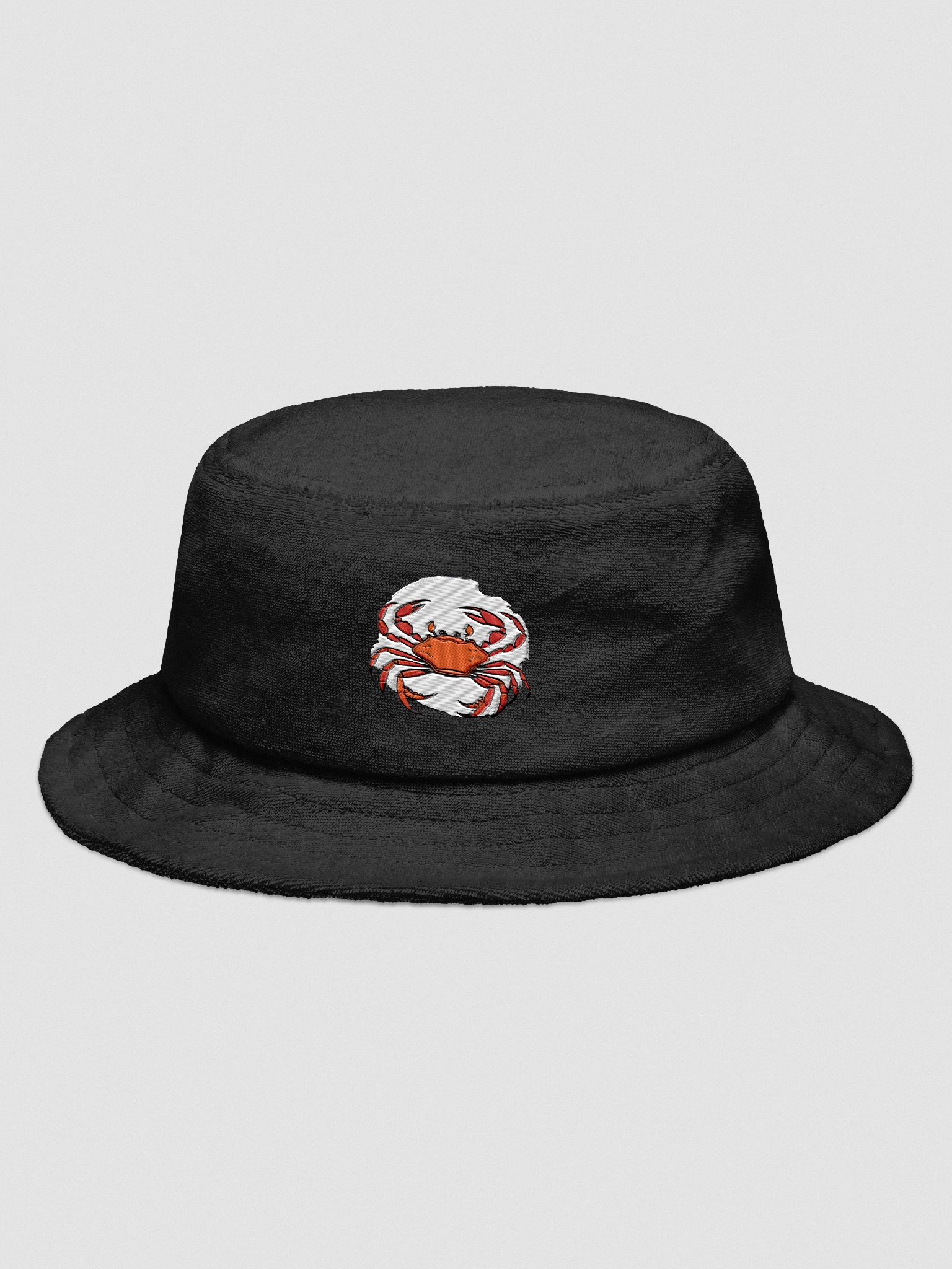Vibrant Red Crab Terry Bucket Hat product image (1)