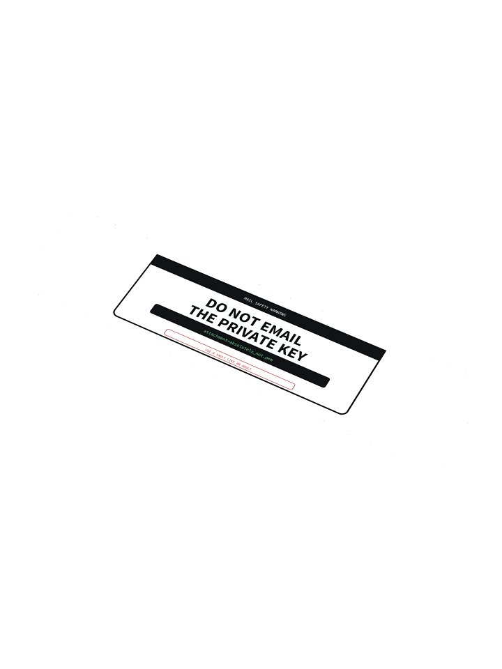 Do Not Email The Private Key Sticker product image (1)