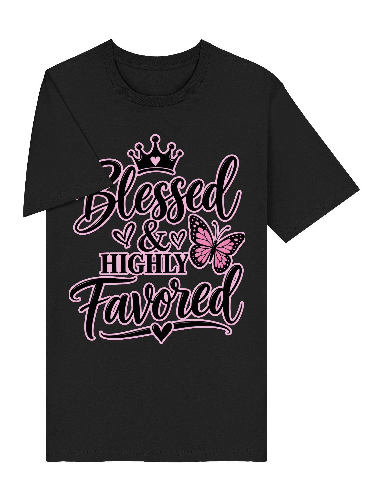 Blessed & Highly Favored Crown Tee product image (41)