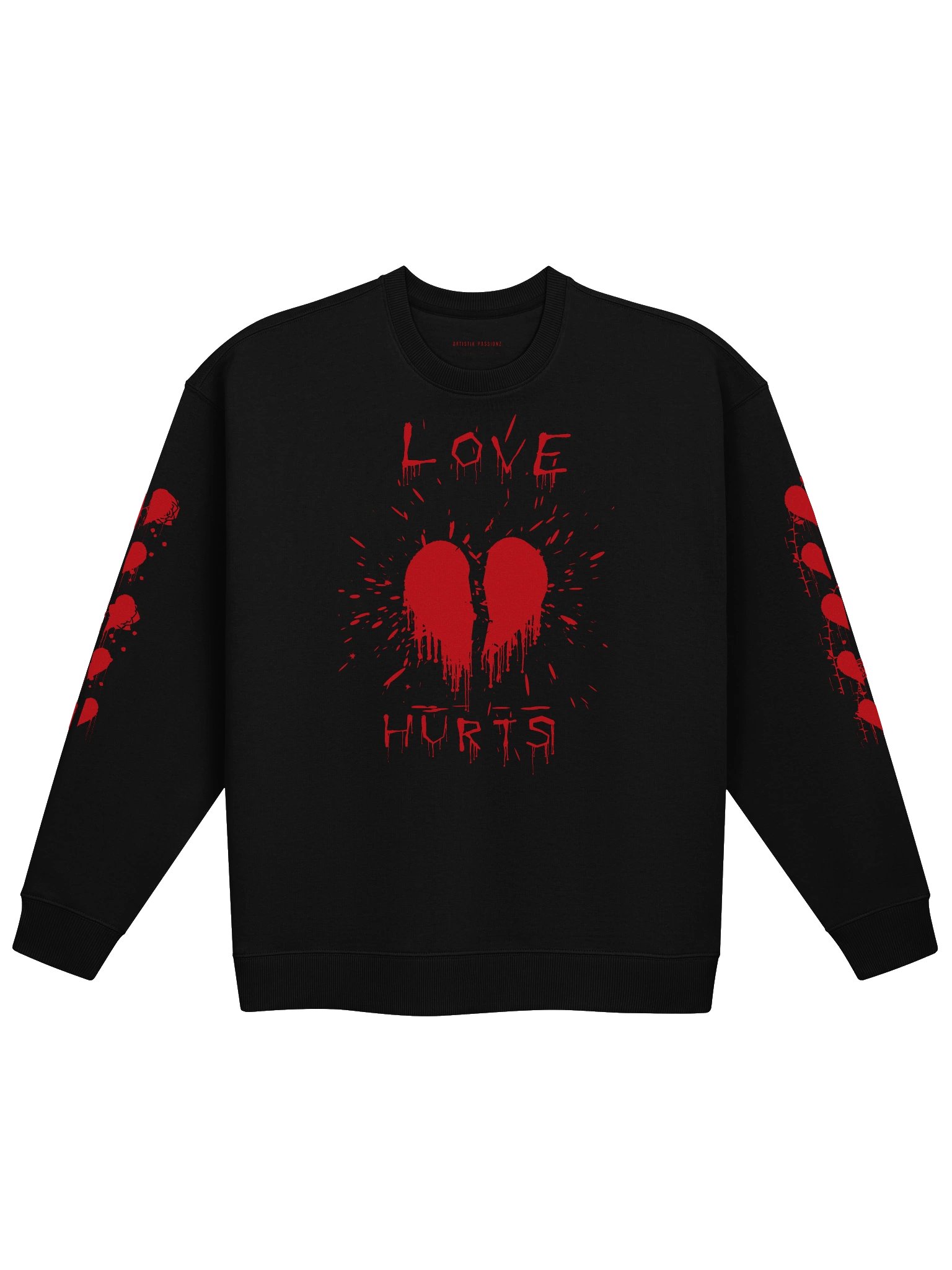 HAVE HEART — Love Hurts · Crewneck · Black product image (1)