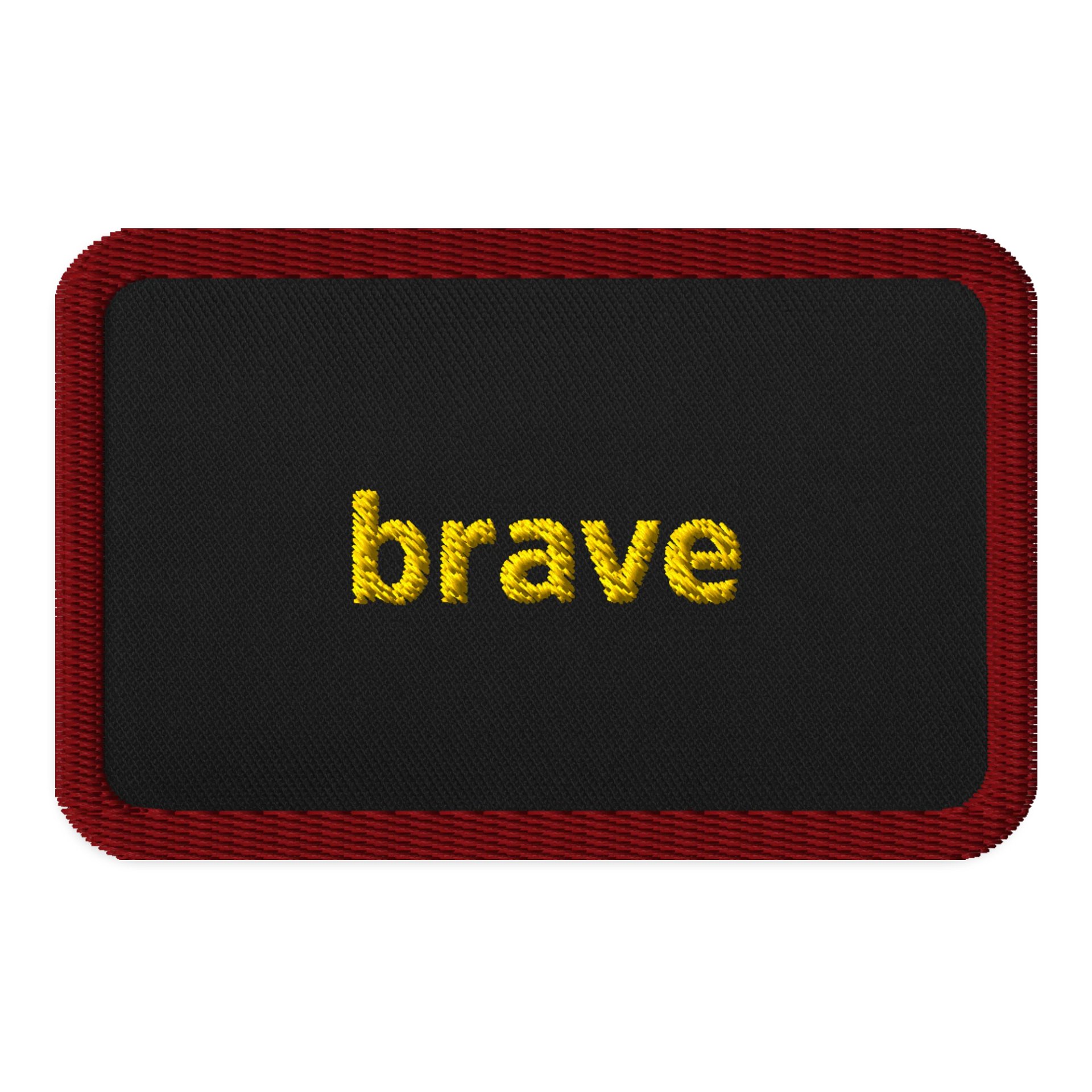Brave Yellow Embroidered Patch product image (1)