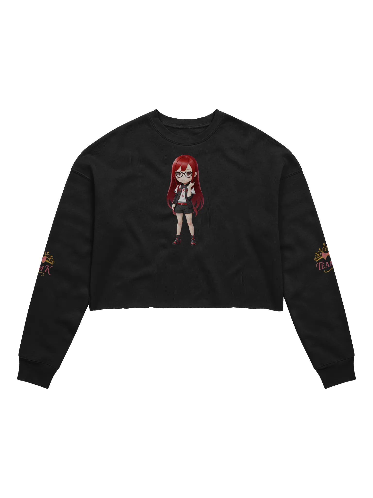 (Red CHIBI) K Crop Sweatshirt product image (1)