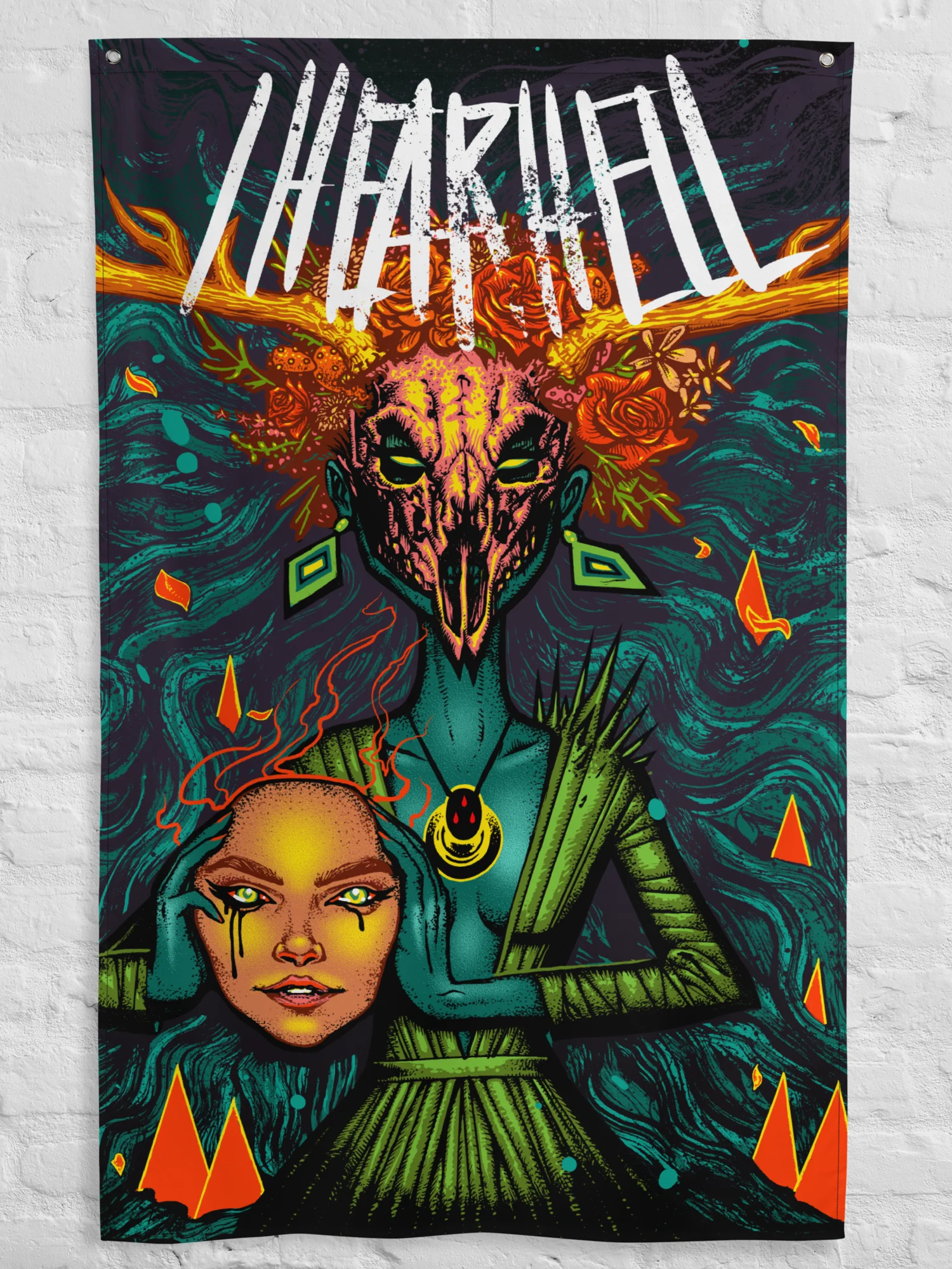 vvitchclvb - "I Hear Hell" Wall Flag product image (2)