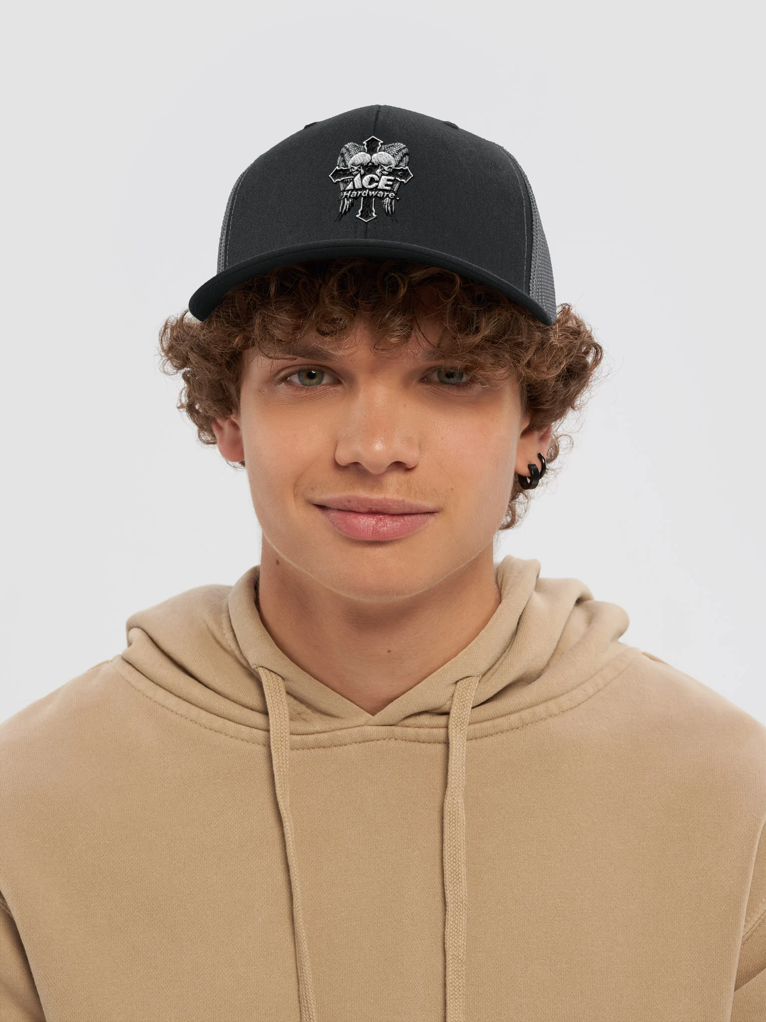 "ACE" BLACK CROSS CAP product image (5)
