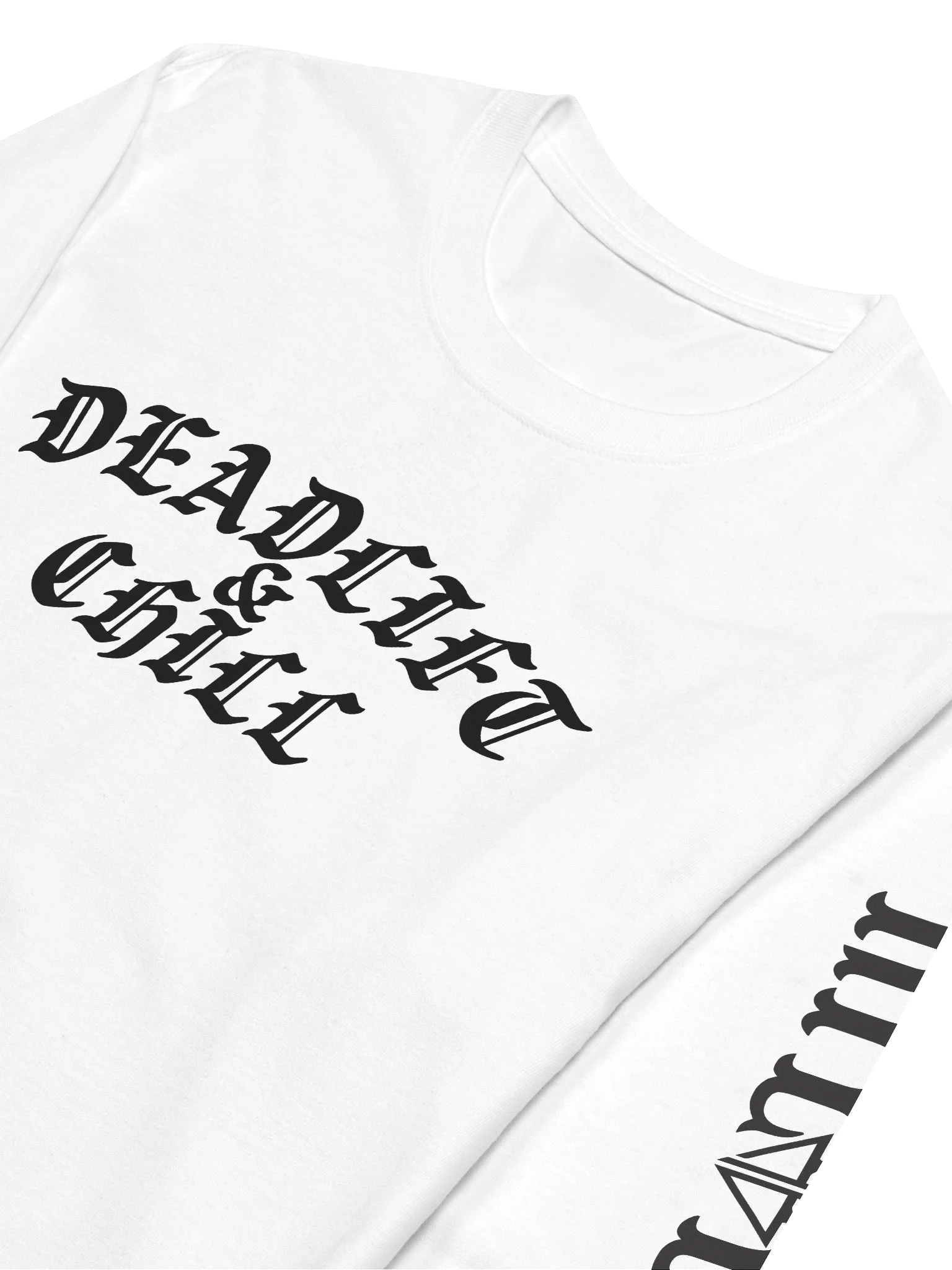 DEADLIFT & CHILL LONG SLEEVE (BLACK LOGO) product image (3)