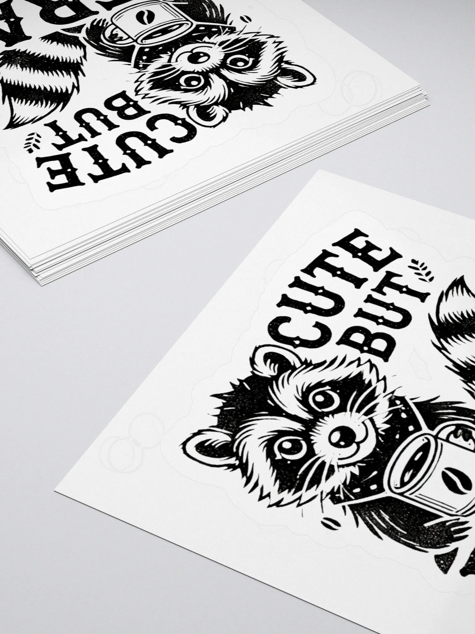 Cute But Feral Sticker product image (4)