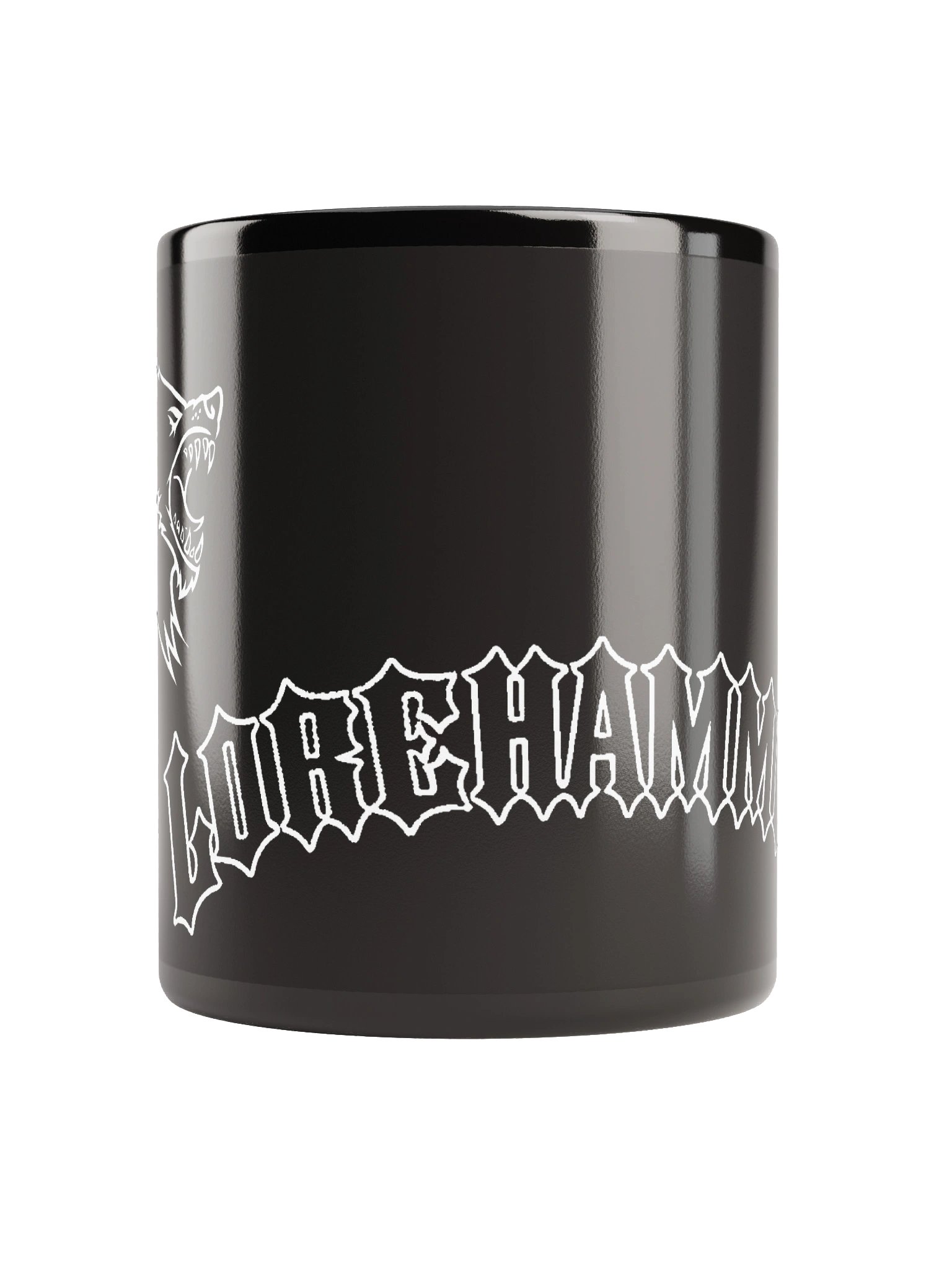 TWO WOLVES BLACK CERAMIC MUG product image (5)