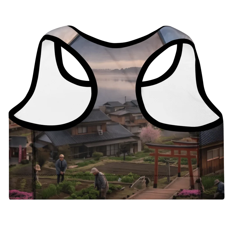 Mount Fuji Padded Sports Bra | Moisture-Wicking Workout Top product image (2)