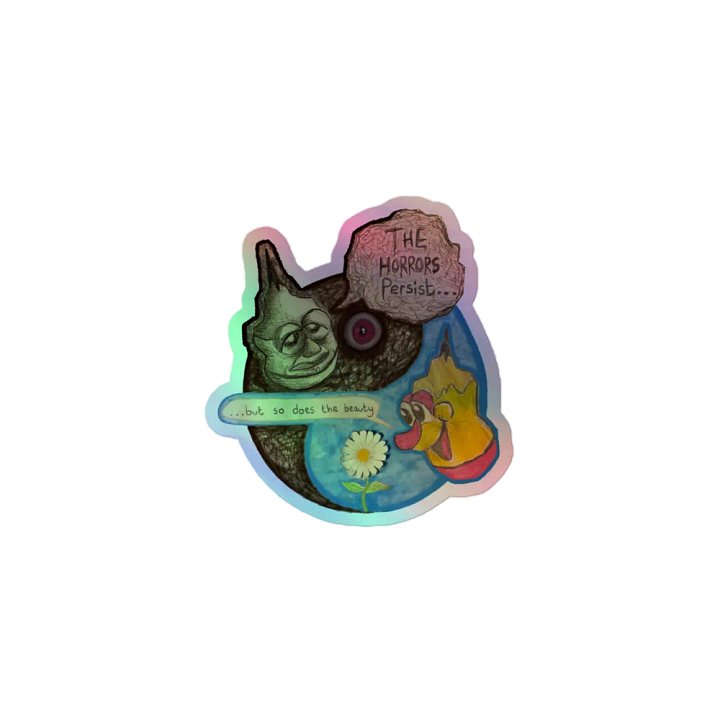 The Duality of Existence (Holographic sticker) product image (1)