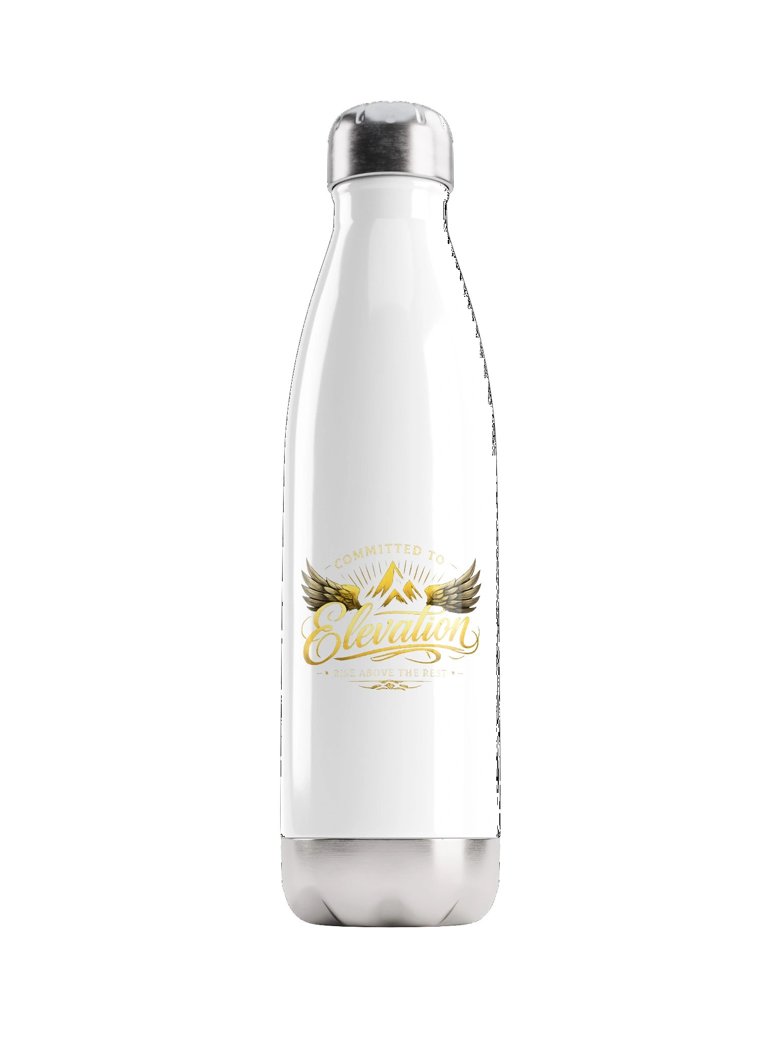 Committed To Elevation — Stainless Steel Water Bottle (Rise Above The Rest) product image (1)