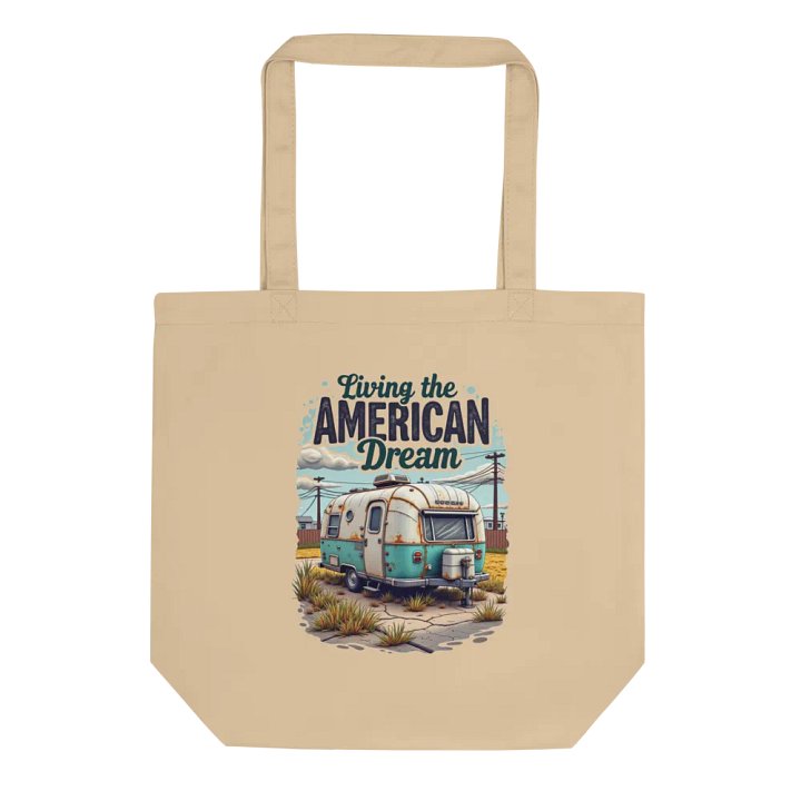 American Dream Vintage Camper Tote Bag product image (1)