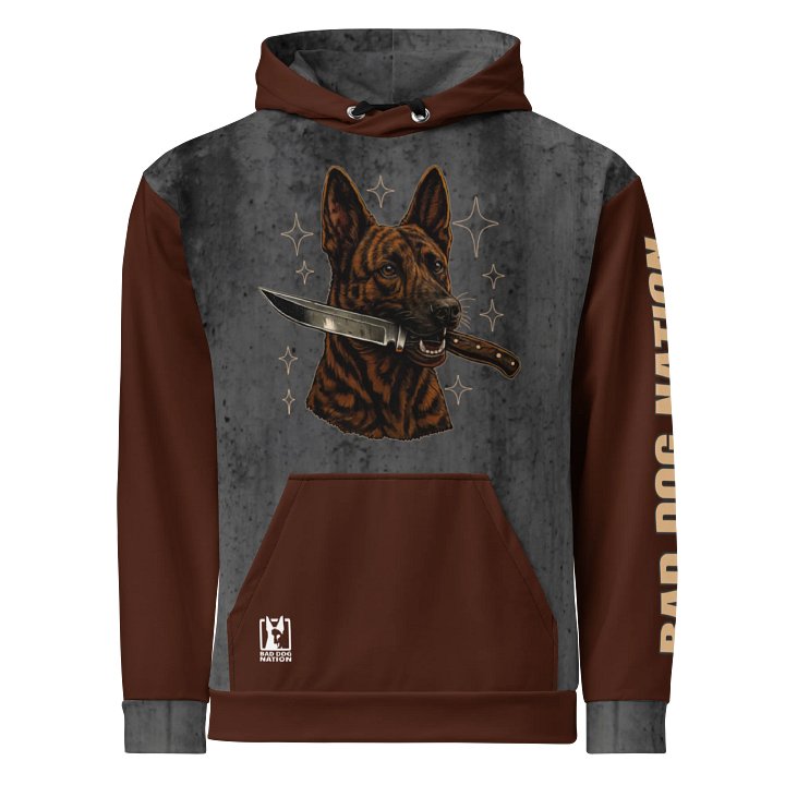 Completely Unhinged Dutch Shepherd - Adult All-Over Print Unisex Hoodie product image (1)