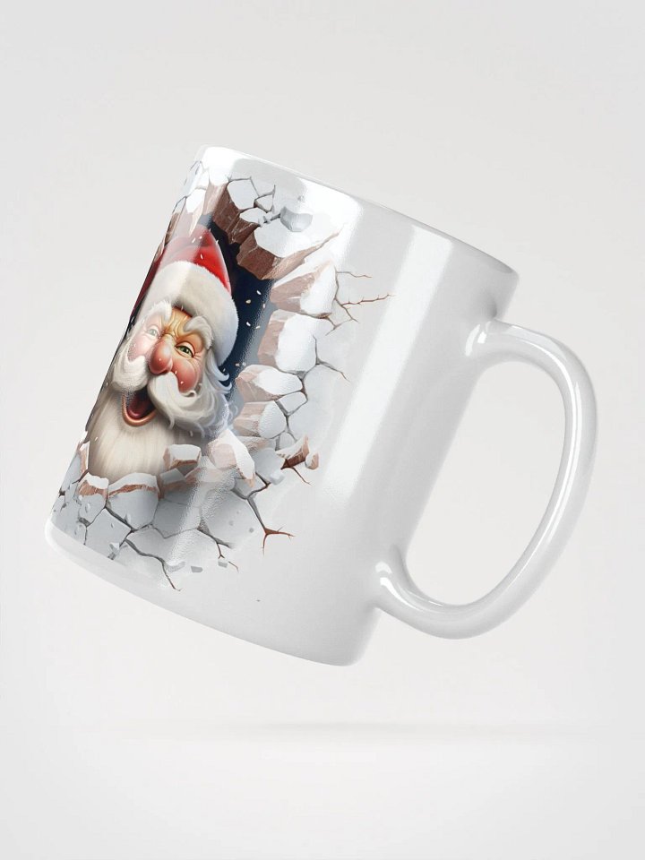 Santa Breakthrough 3D Christmas Mug - Jolly Double-Sided Illusion product image (2)