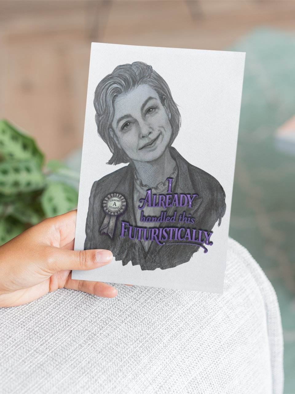 Already Handled This Futuristically Printable Greeting Card (Choose Your Message) product image (9)