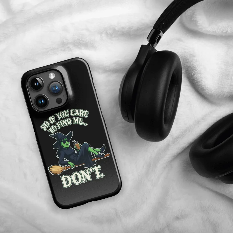 Funny Wicked iPhone Case – Chill Witch Snap Cover – Broadway Witchcore Vibe product image (3)