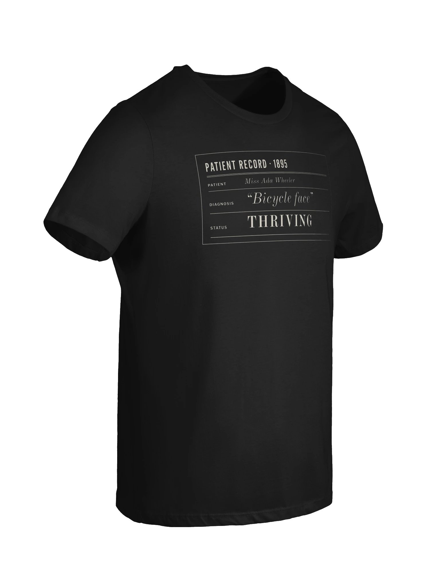 Patient Record Women's Relaxed Tee (Black) product image (8)