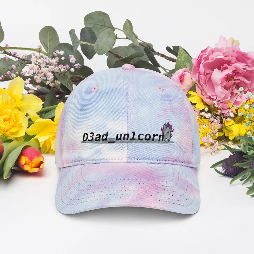 Unicorn logo Tie-Dye Dad Hat product image (10)