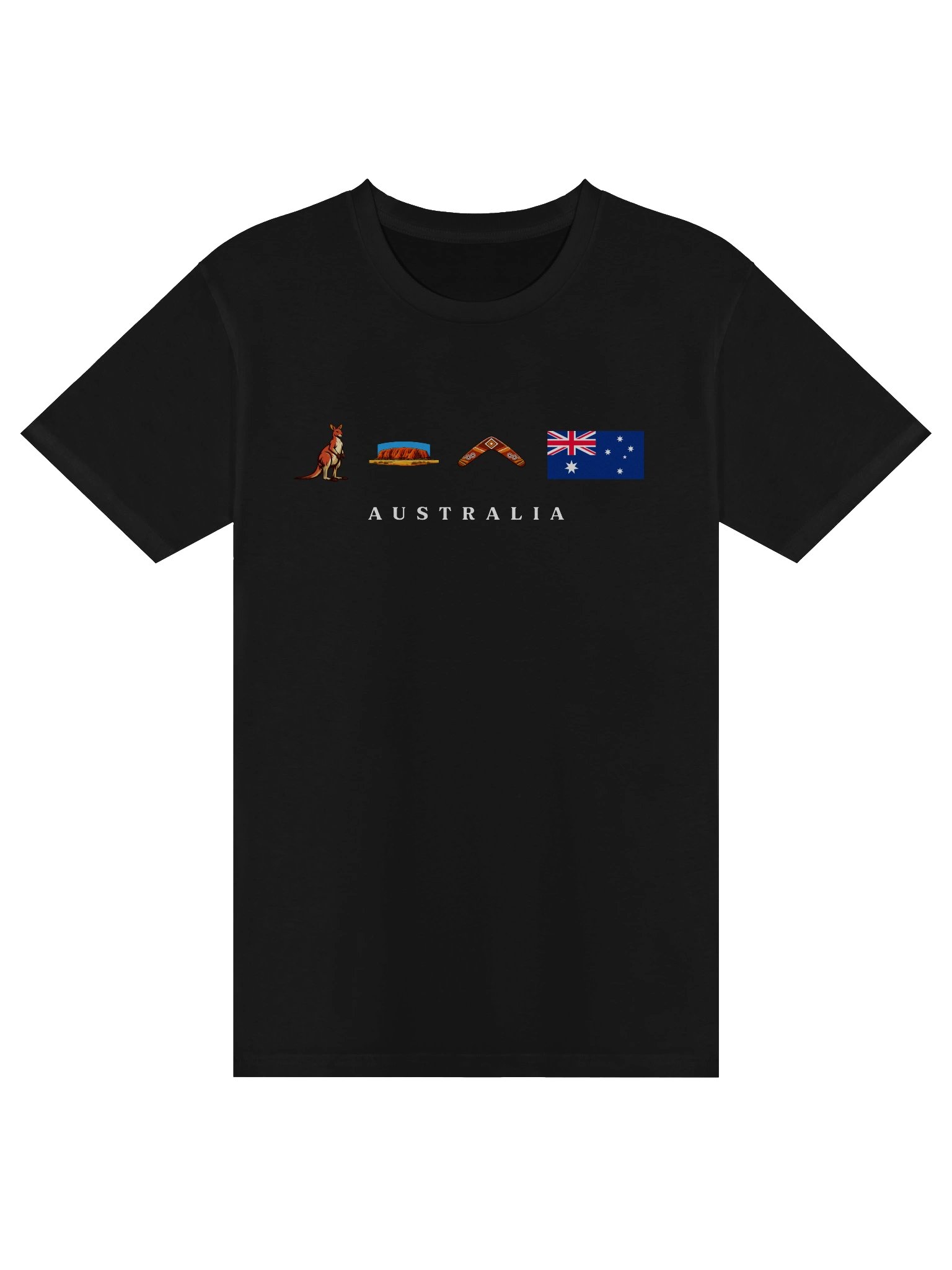 Australia Heritage T-Shirt | Kangaroo Meat Pie Boomerang | Aussie Pride Apparel | Minimal Down Under Roots Wear product image (1)