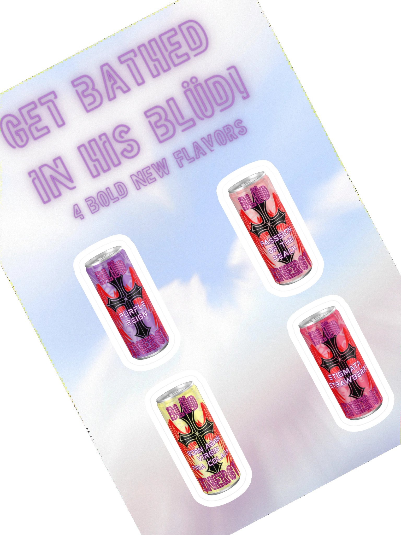 Blüd Energy sticker sheet product image (1)