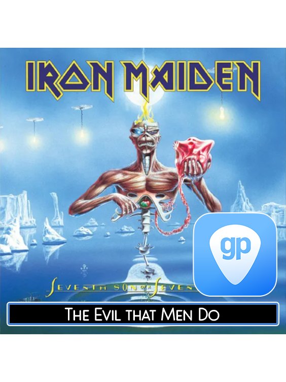 The Evil that Men Do PDF TAB + Backing Track MP3 product image (1)