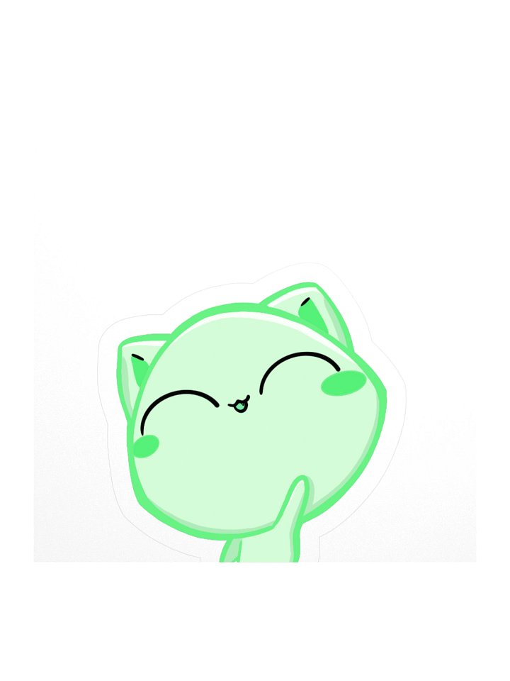 Hi Mochi! - Kiwi Sticker product image (1)