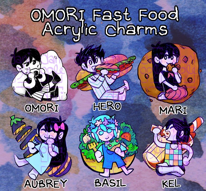 OMORI - Fast Food Acrylic Charms product image (1)