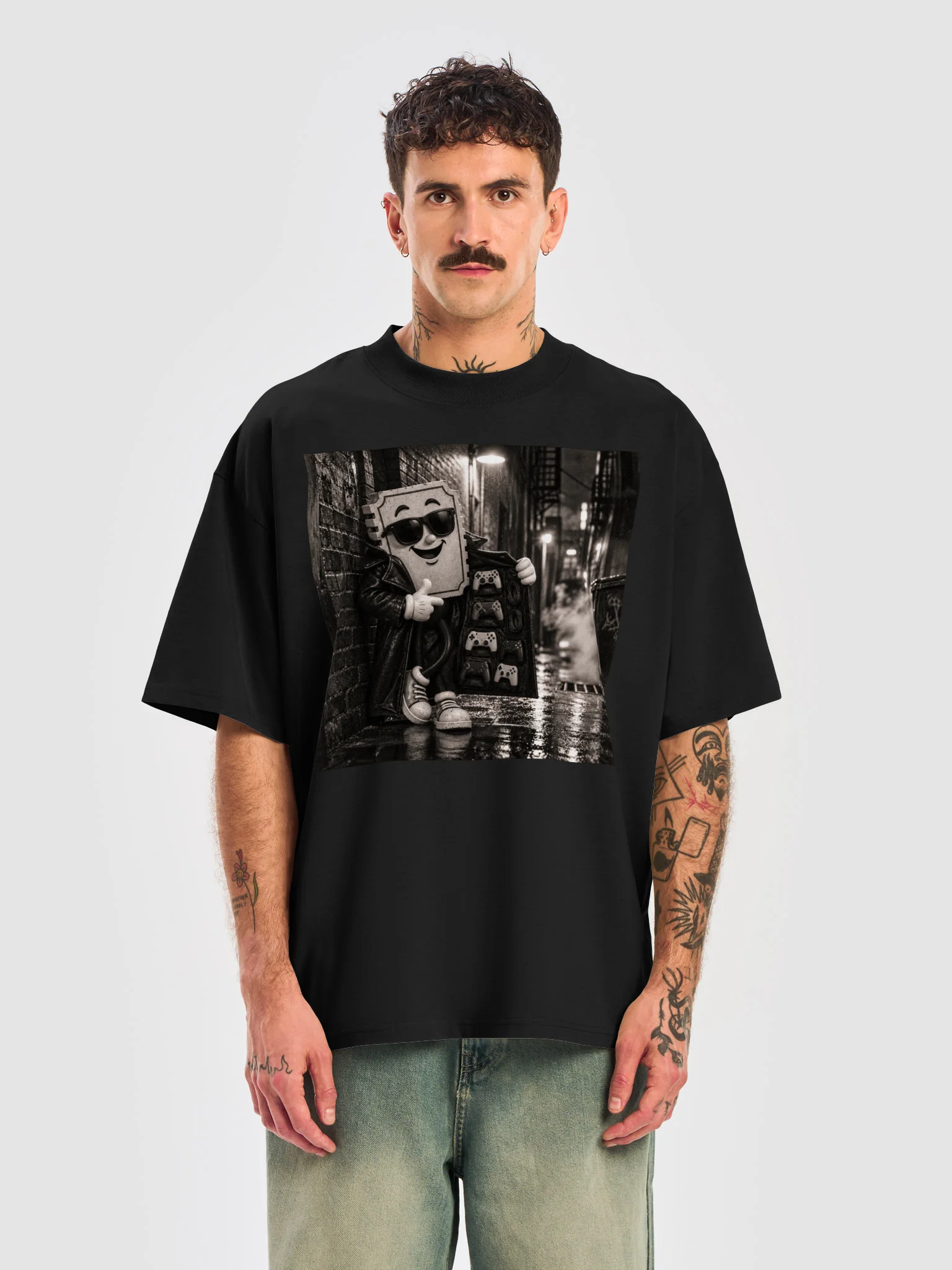 Back Alley Salesman Oversized Tee product image (1)