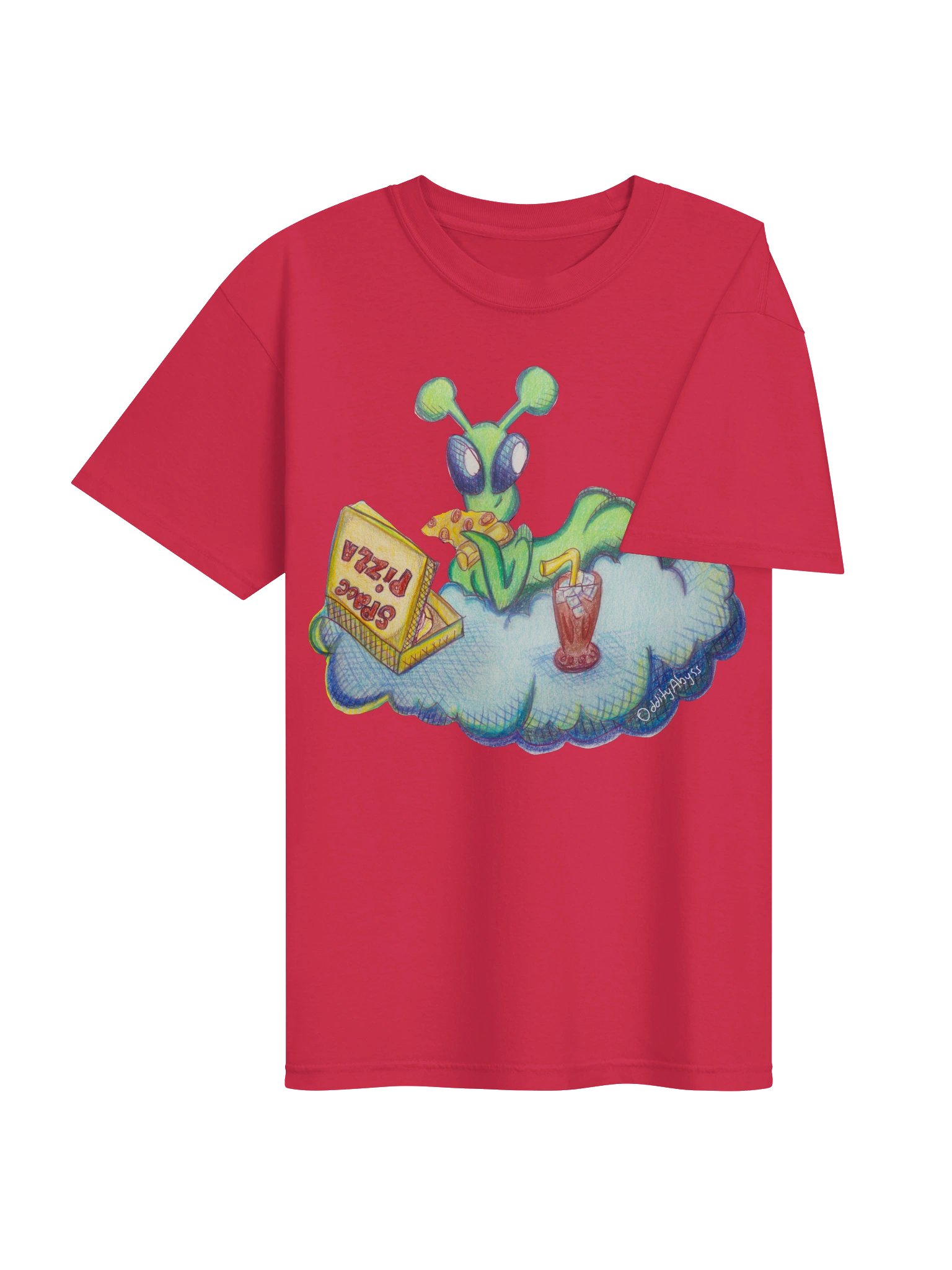 Alien Pizza Babe Tee 👽🍕❤️ product image (4)