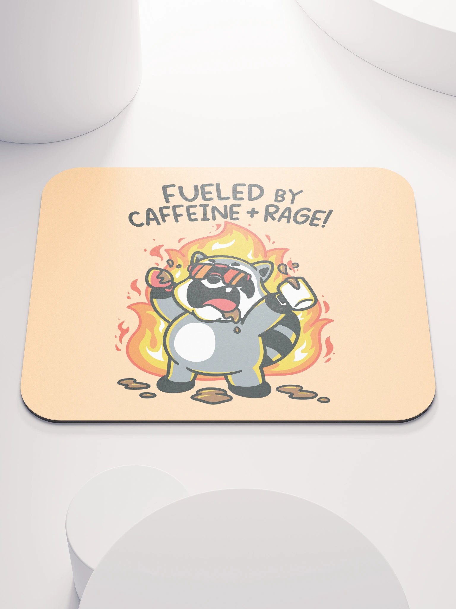 Caffeine & Rage Mousepad product image (1)