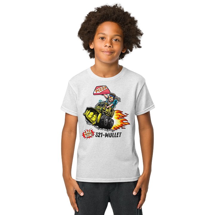 Gildan Youth Sports Tee : MULLETS MONSTER PIZZA product image (6)