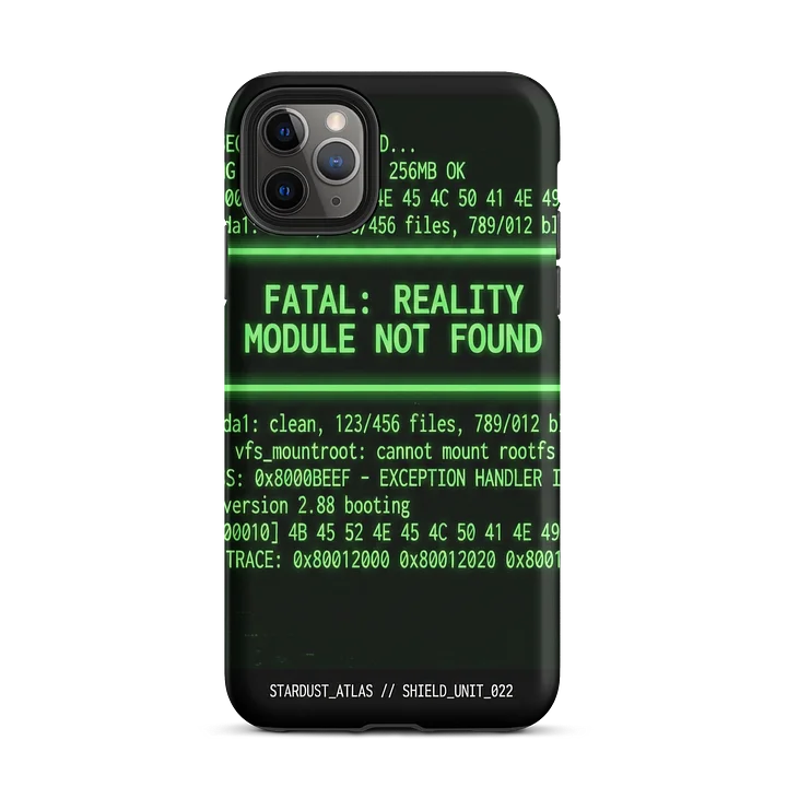 OBJECT 022: SYSTEM_SHIELD // KERNEL_PANIC - iPhone Tough Case product image (2)