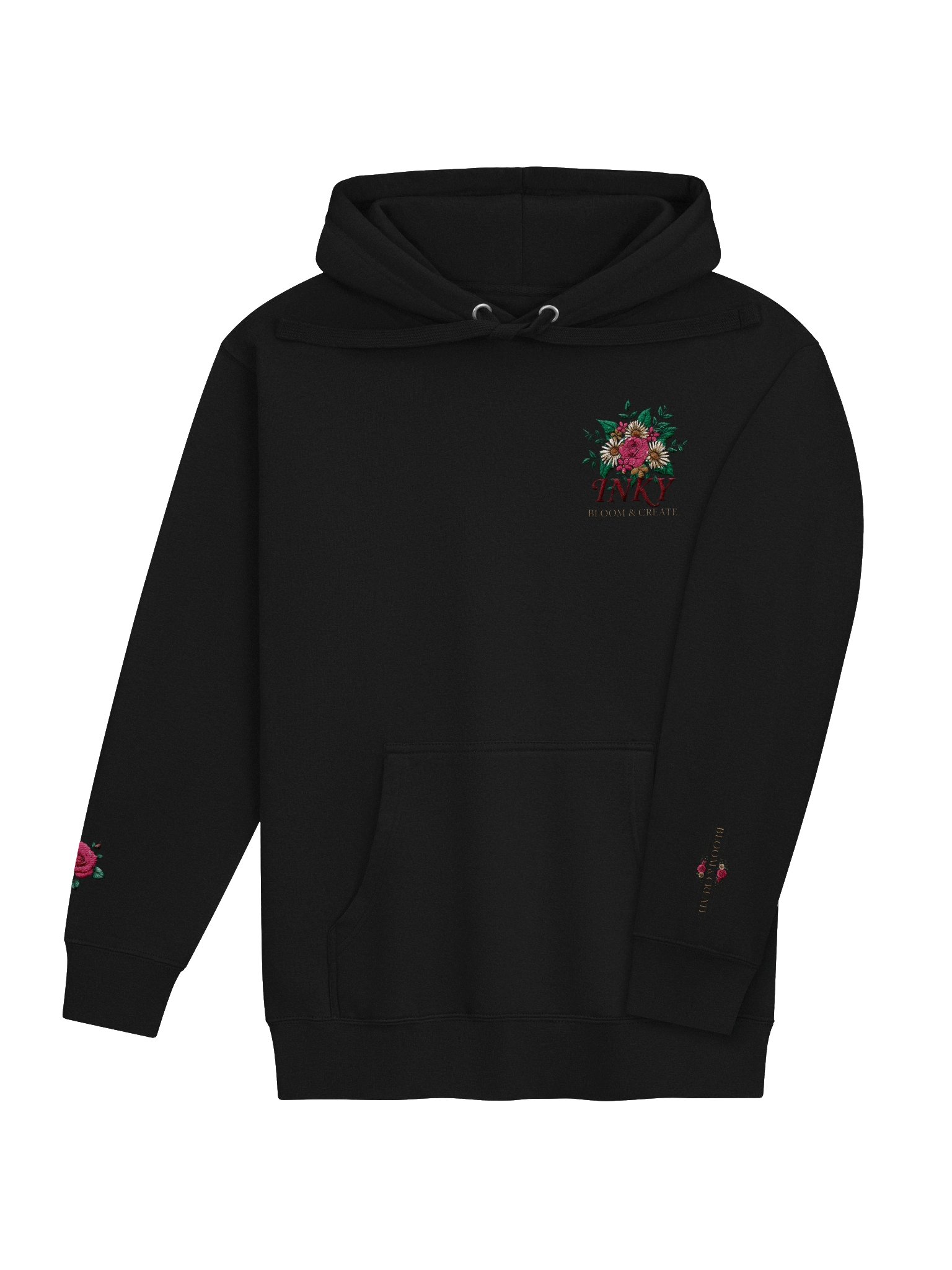 Inky Bloom Unisex Hoodie product image (4)