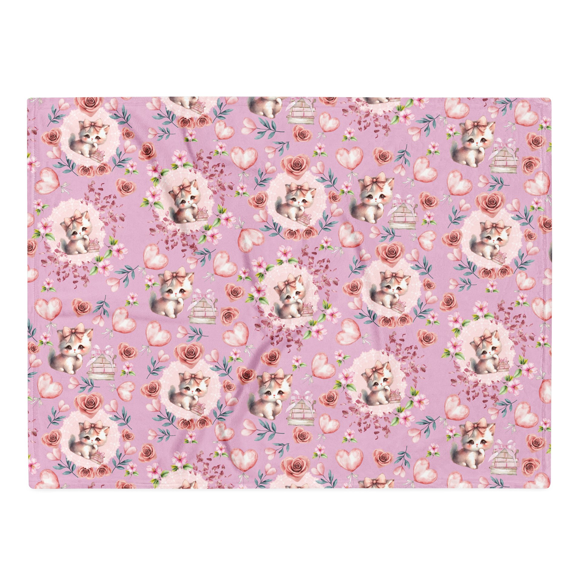Bookish Kitten Throw Blanket product image (2)