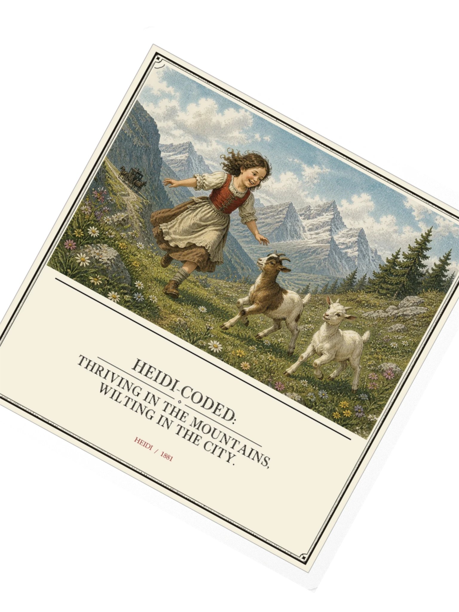Heidi Coded Thriving Mountains Wilting City -- Heidi Sticker product image (2)